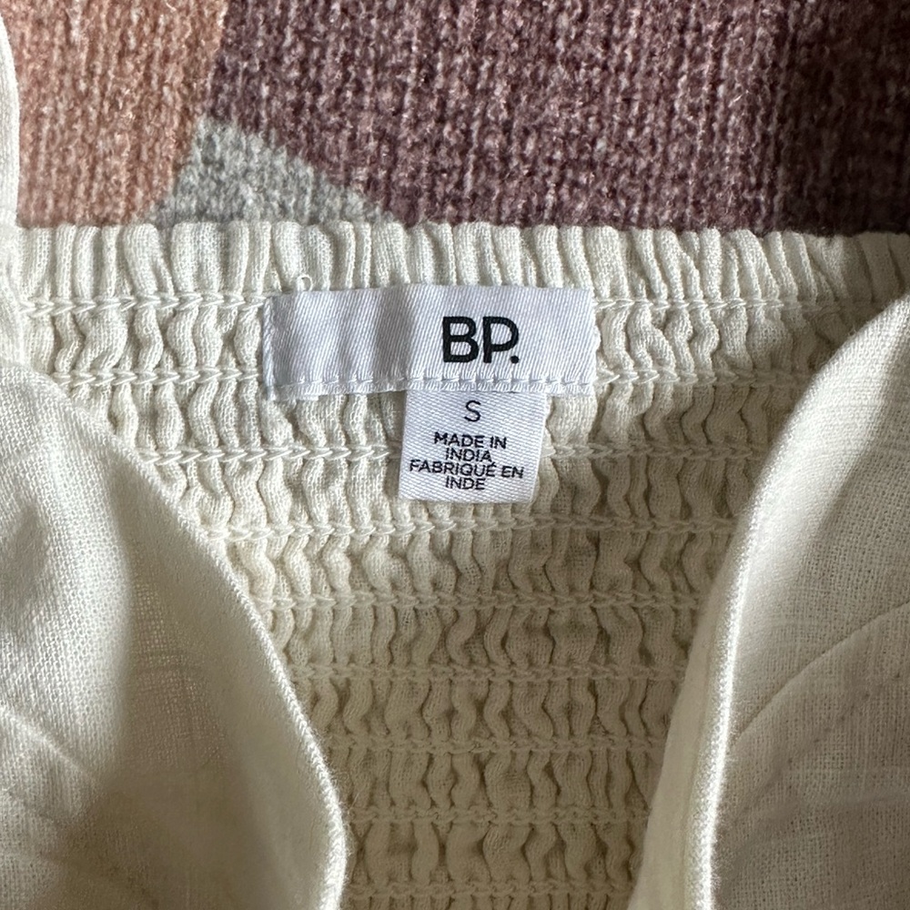 BP Cream Ruffled Crop Top - Picture 2 of 3